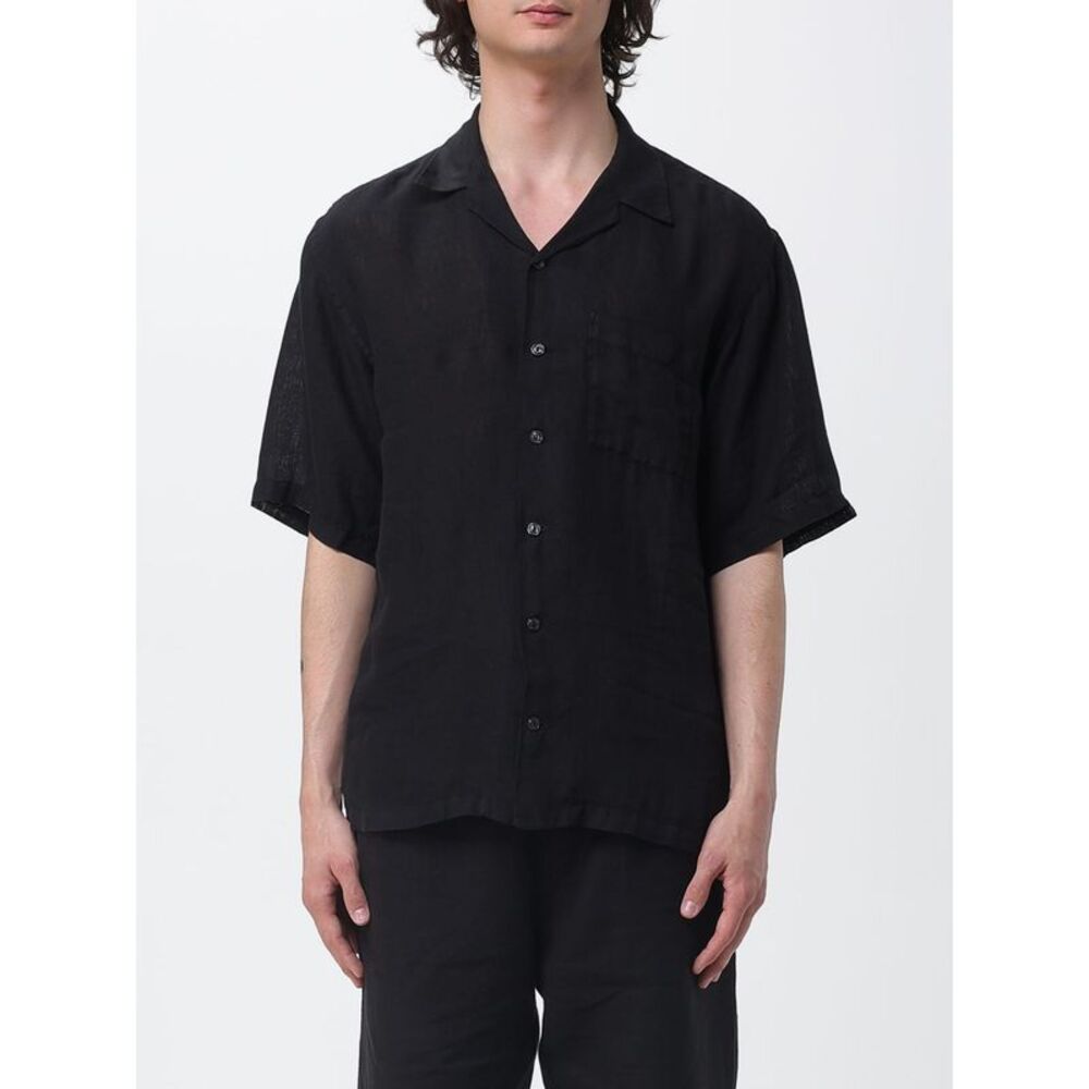 120% Lino Shirt Men Black